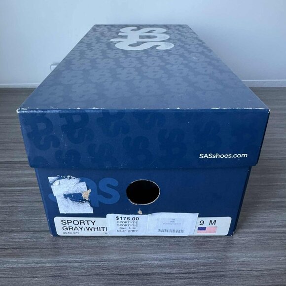 SAS Sporty Women's Lace Up Tennis Shoes $175 in Grey / White - Picture 14 of 15